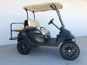 Black Lifted Car Percedent Golf Cart For Sale In SC 02
